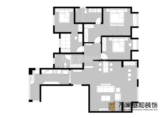 揚中公館150平新中式裝修設(shè)計案例